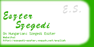 eszter szegedi business card